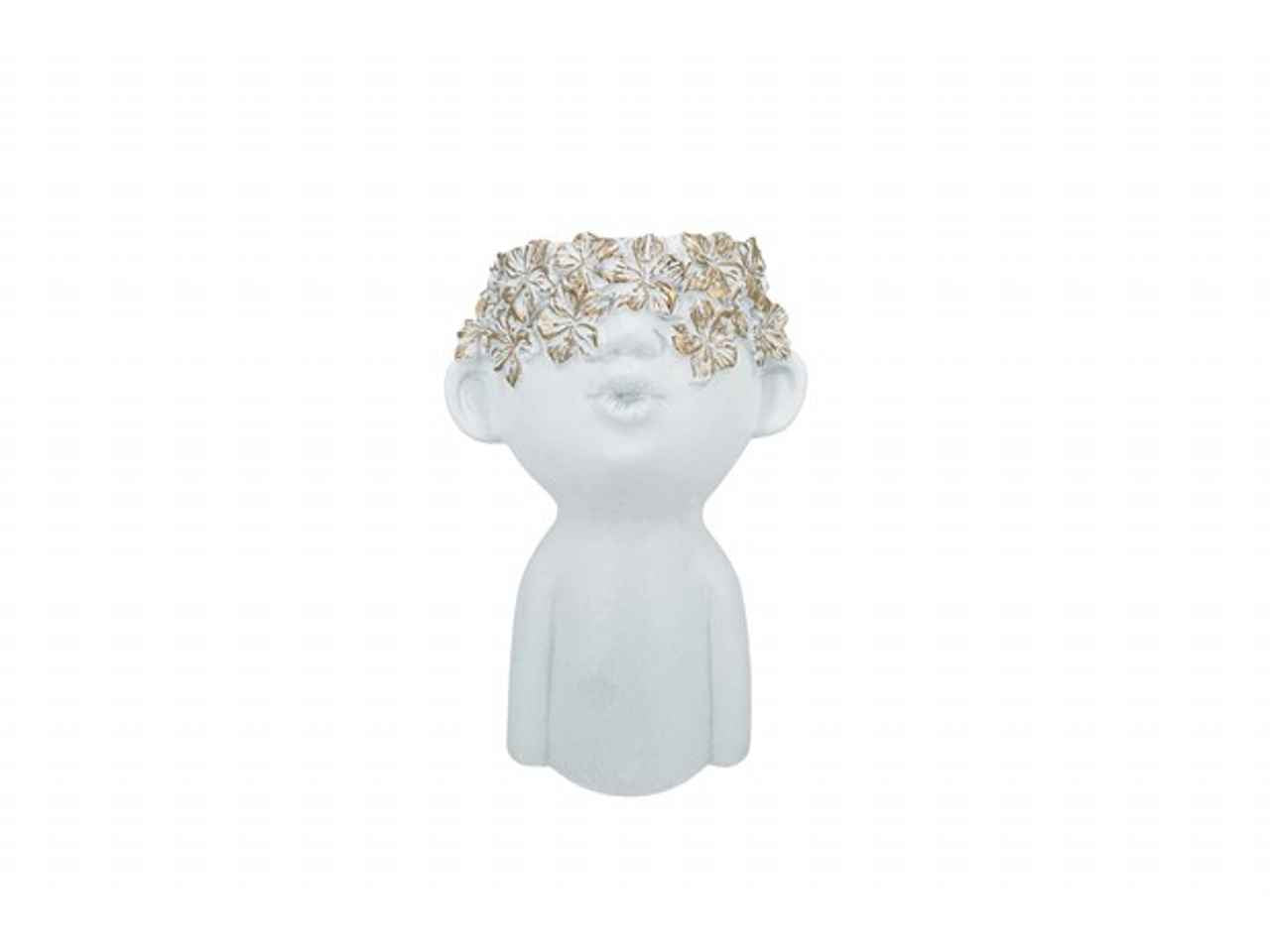 Vaso cemento busto c/oro 255x125x175mm vde-48b