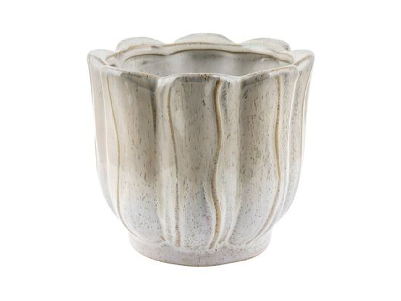 Vaso ceramica avorio h.125xd.156