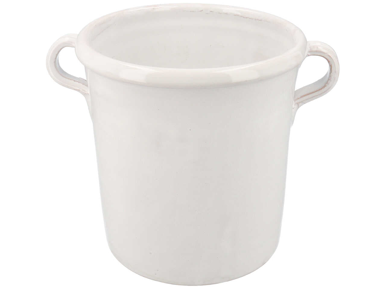 Vaso artigianale 35cm con manici ceramica