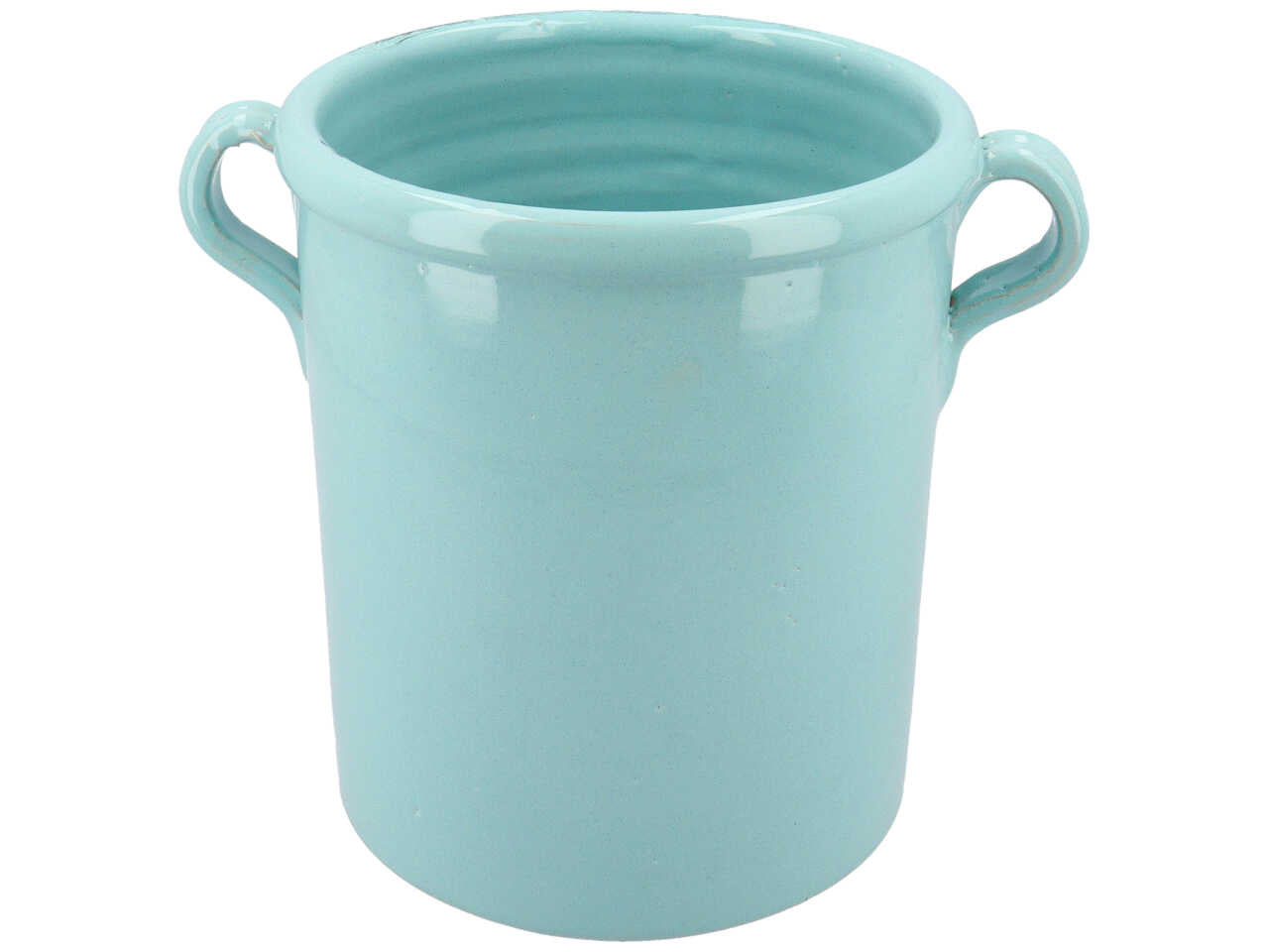 Vaso artigianale 35cm con manici ceramica