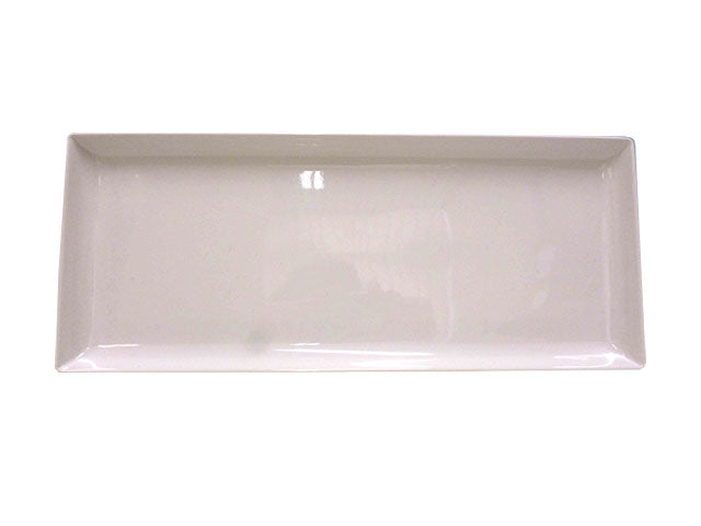 Vassoio rettangolare di melamina 37x15,2cm bianco
