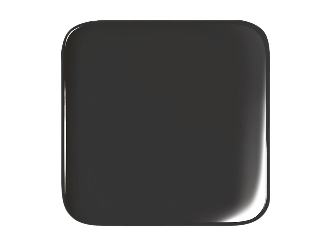Piatto pane di melamina 15x15cm nero