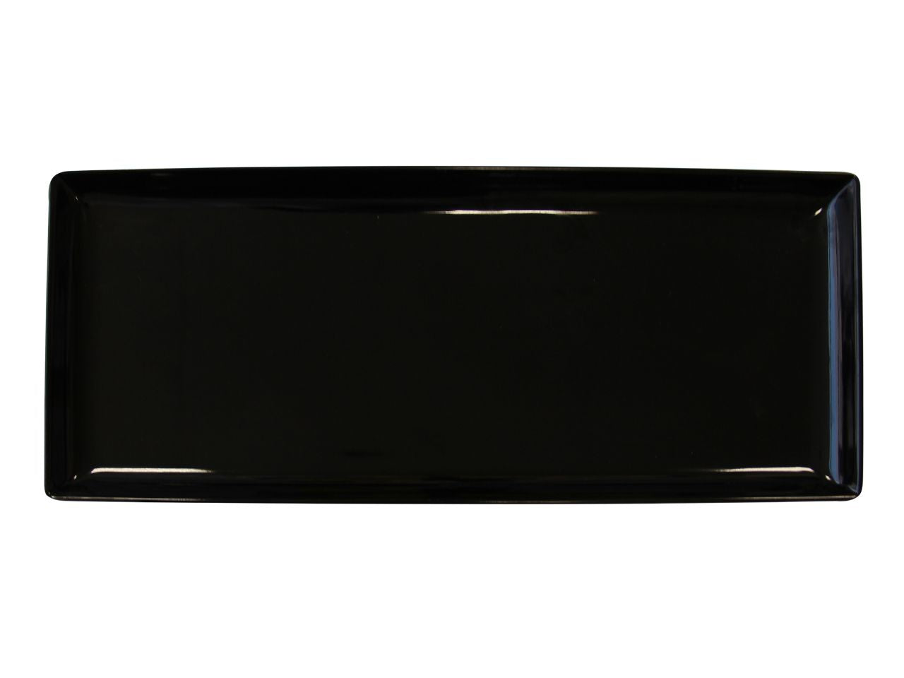 Vassoio rettangolare di melamina 37x15,2cm nero