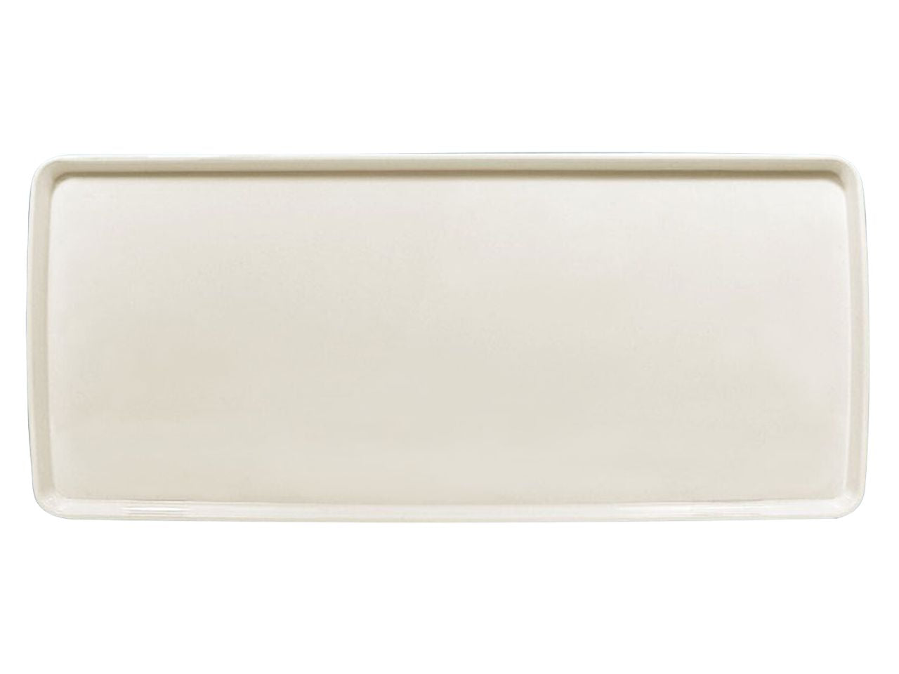 Vassoio rettangolare di melamina 40x16,5cm bianco