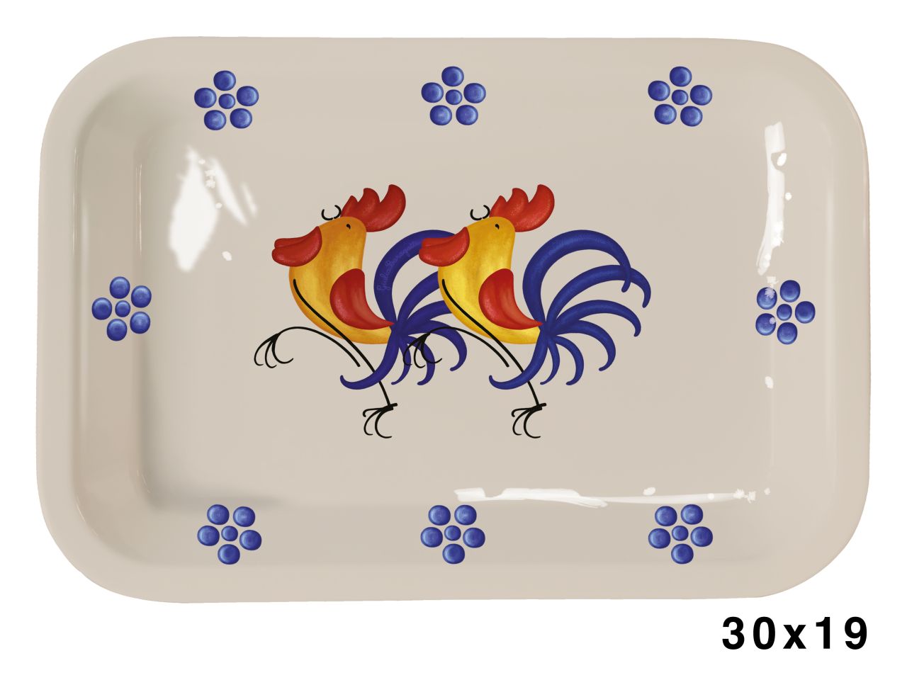 Vassoio caffe linea galli in melamina 30x19cm
