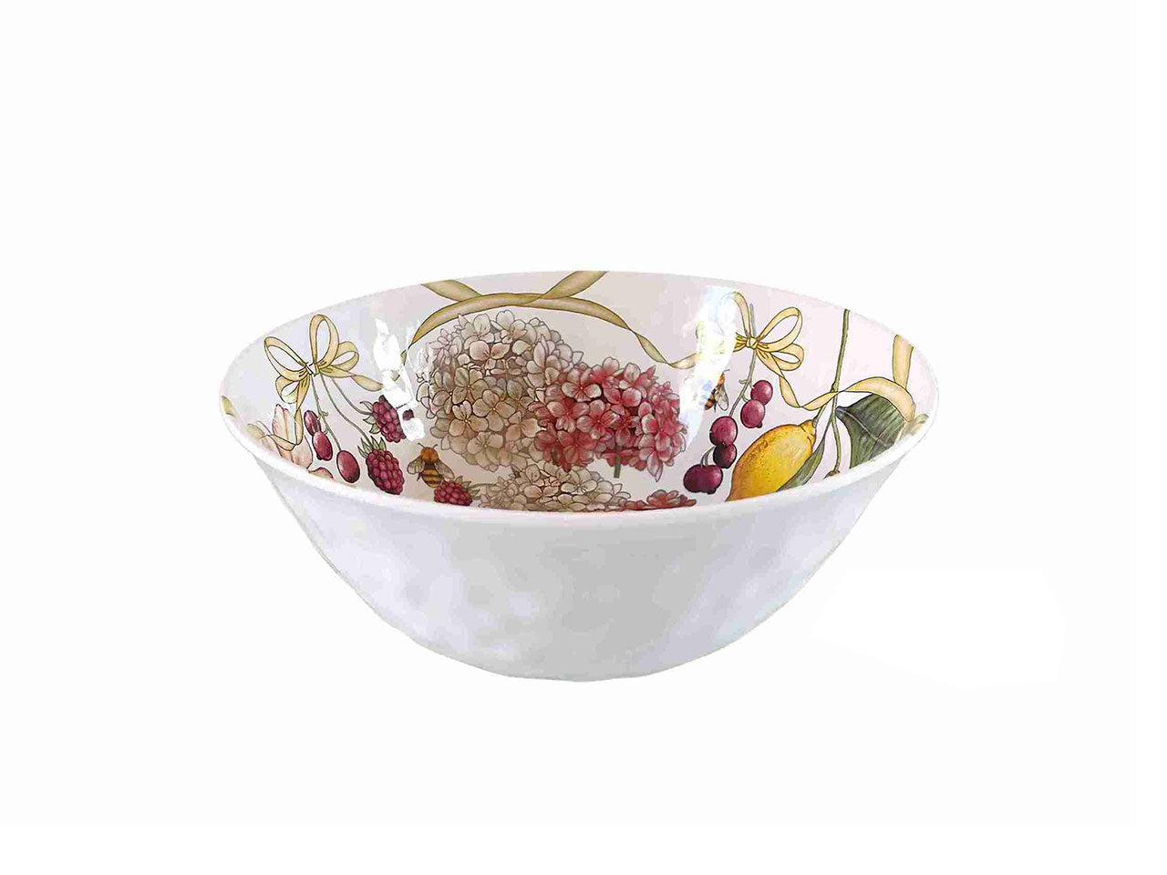 Coppetta in melamina multicolor floreale 21x8 cm linea Fiocchi - Ibct