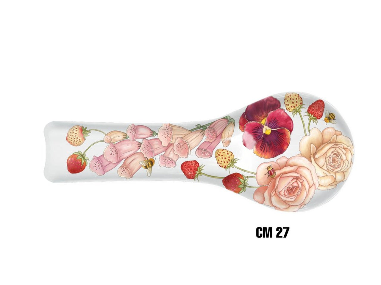 Posamestolo melamina 27cm fiori rosa