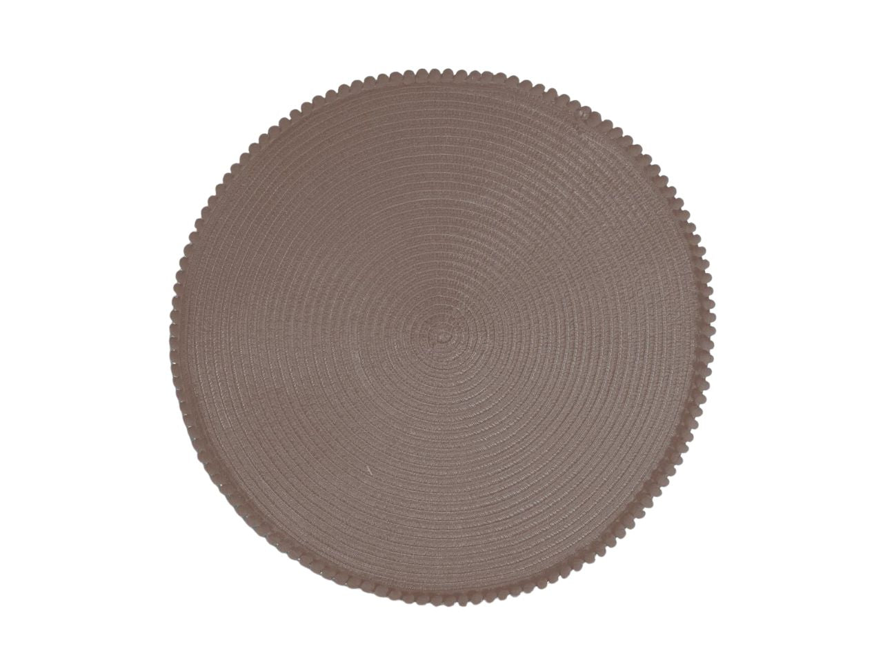 Tovaglietta tonda 38cm tortora