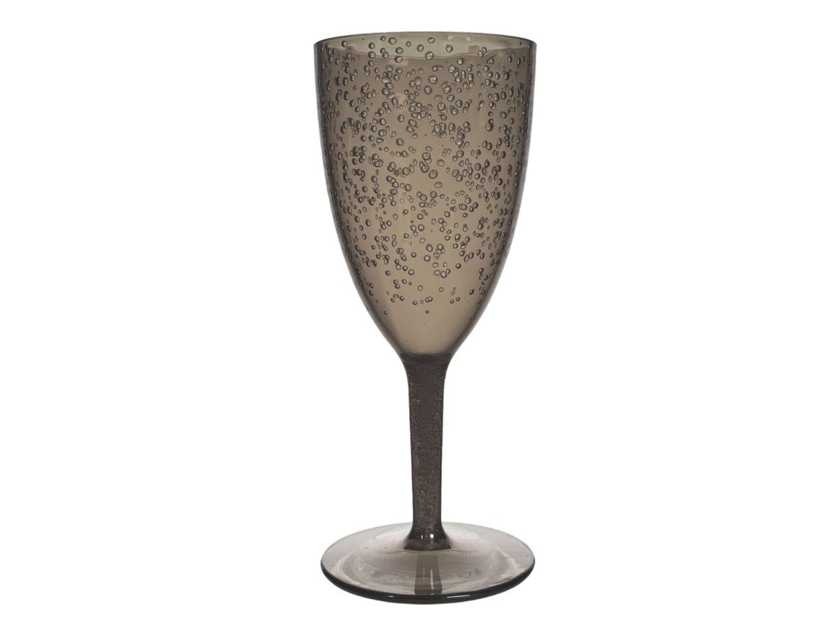 Calice flute in plastica grigio fumo, stile contemporaneo, 19,6cm altezza - diametro 8,5cm - ARCA $