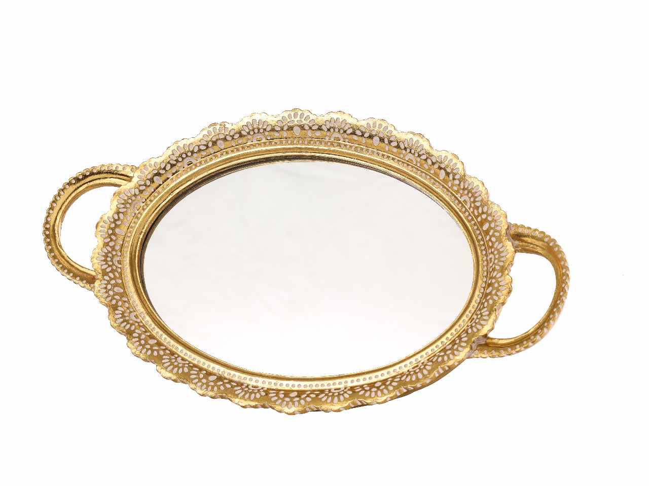 Vassoio resina 46,5x26x3,5cm n28428