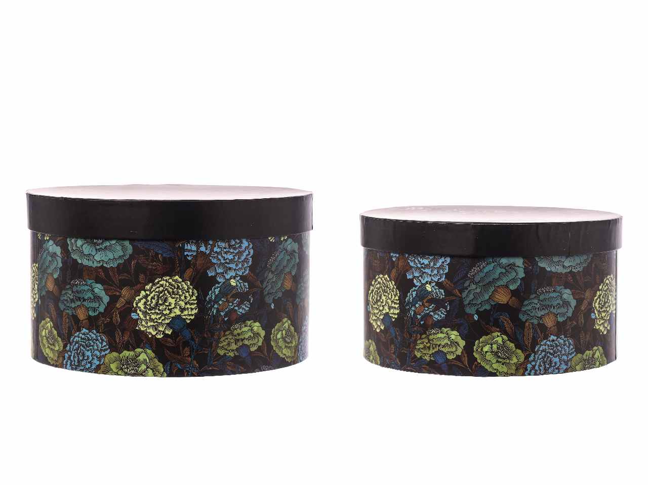 Scatole 2 pezzi blu 28,5x28,5x16cm n28546