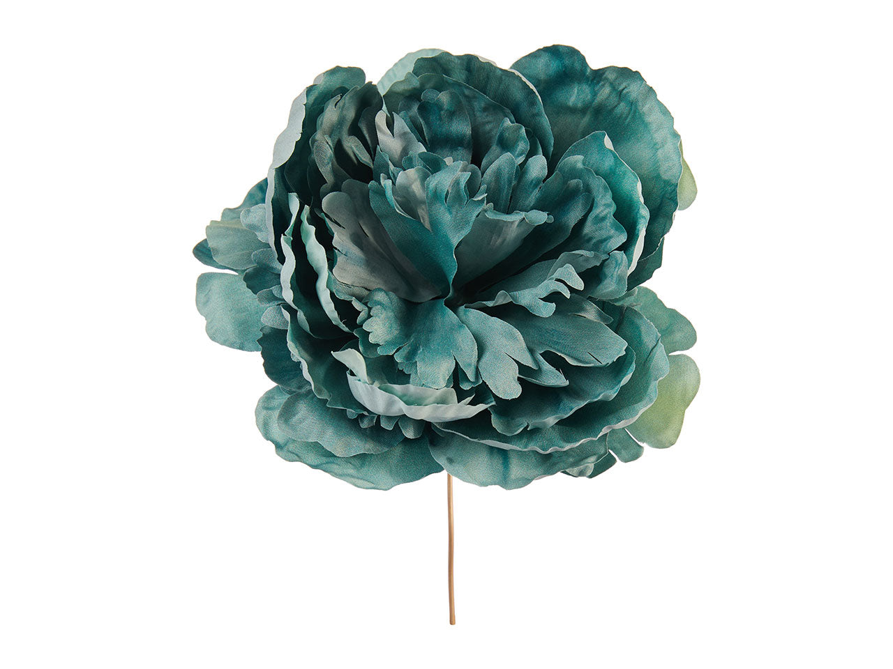Pick peonia misura d18xh18cm colore verde salvia