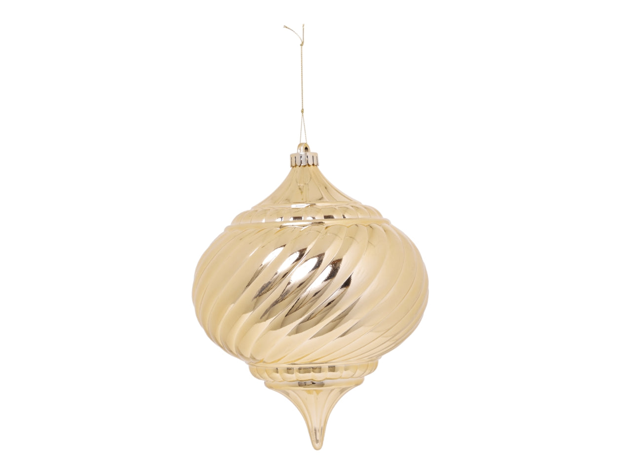 Palla goccia in plastica 20cm oro