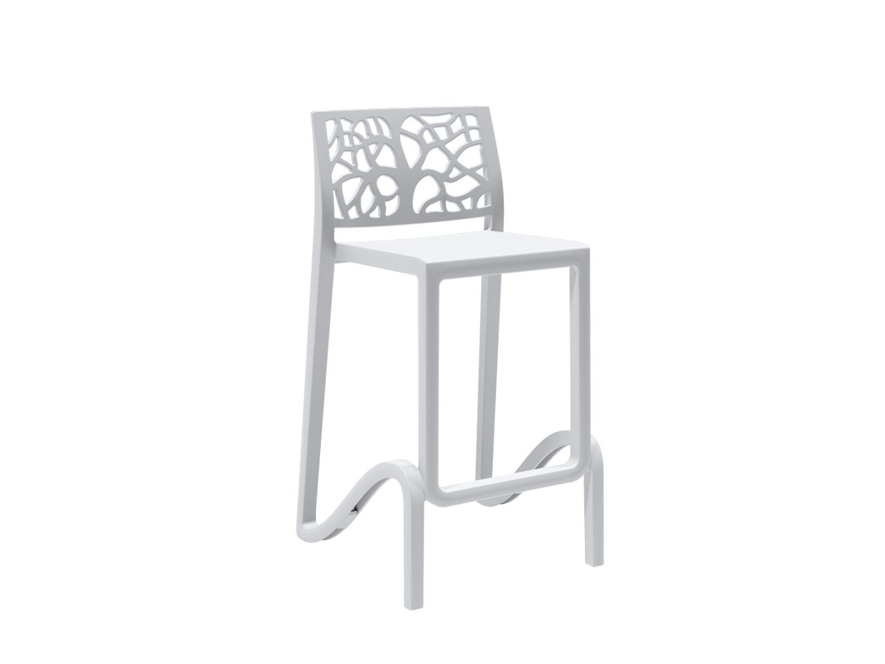 Sgabello zefiro bianco