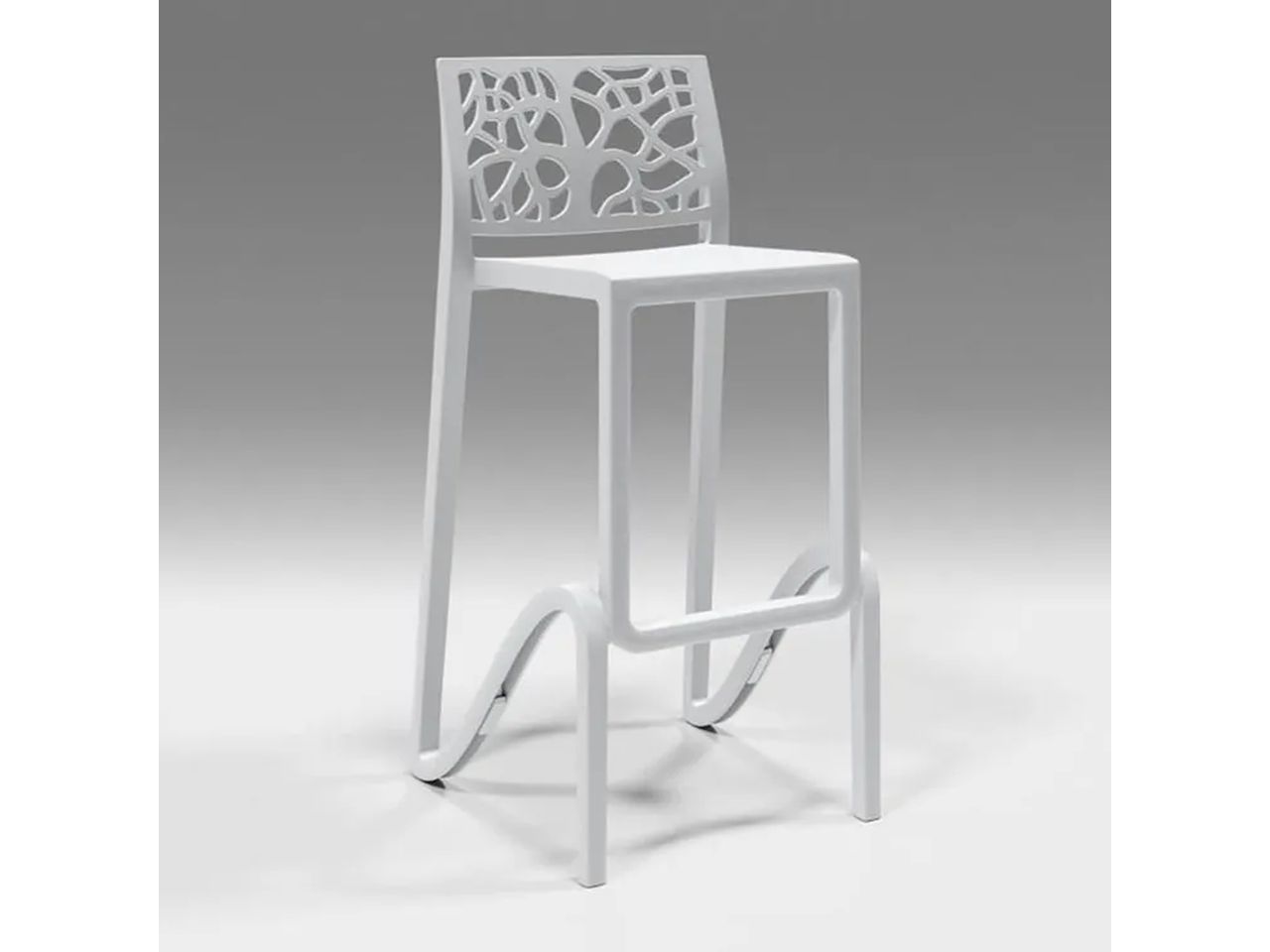 Sgabello zefiro bianco