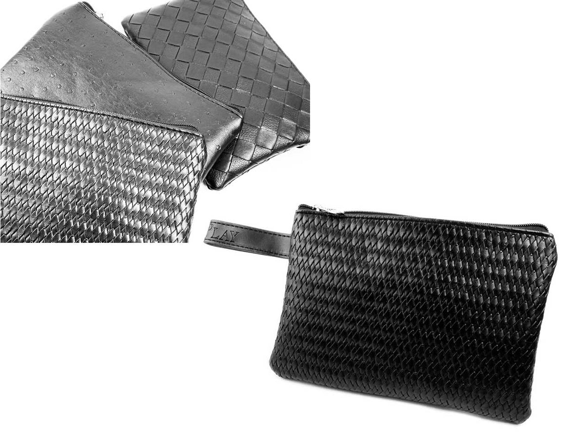 Pochette nero polo play disponibile in 3 fantasie