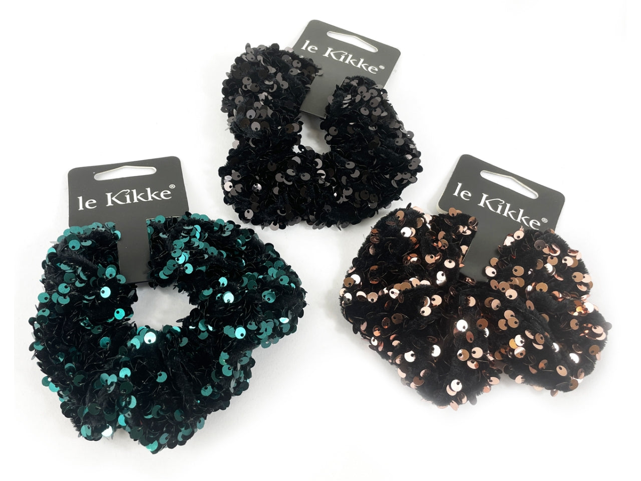 Scrunchies con paillettes