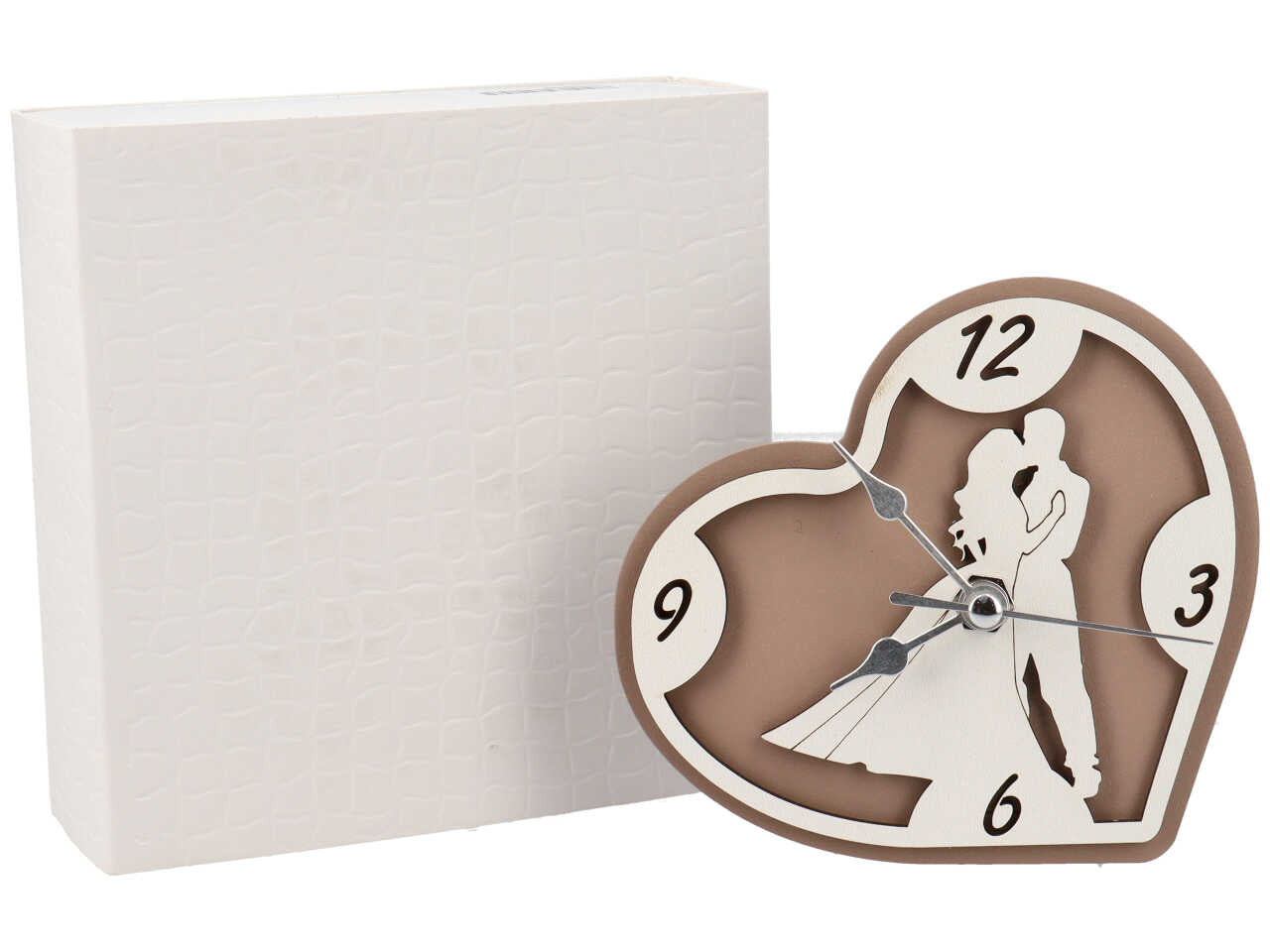 Orologio con sposi colore fango
