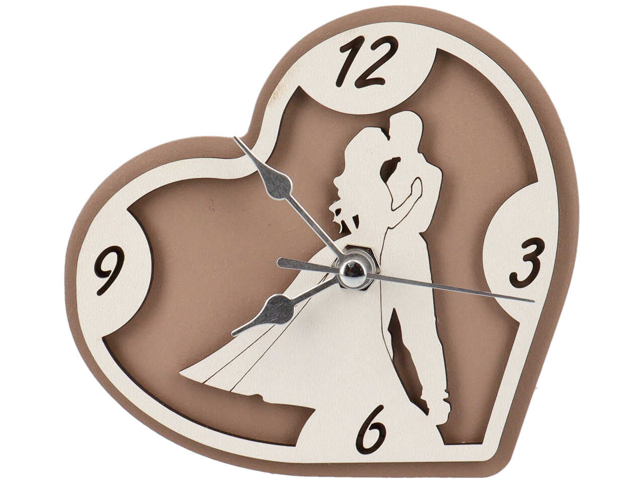 Orologio con sposi colore fango