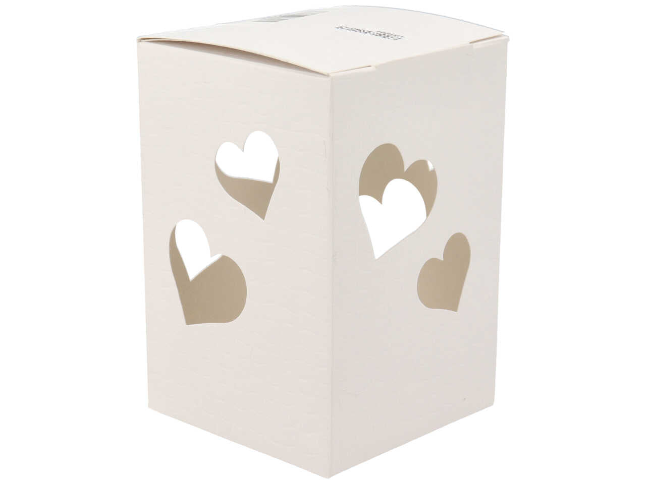 Candela con contenitore legno rosa per sposi colore fango
