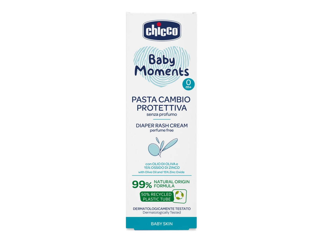 Pasta protettiva baby moments Chicco 100ml, per pelli sensibili, 0+