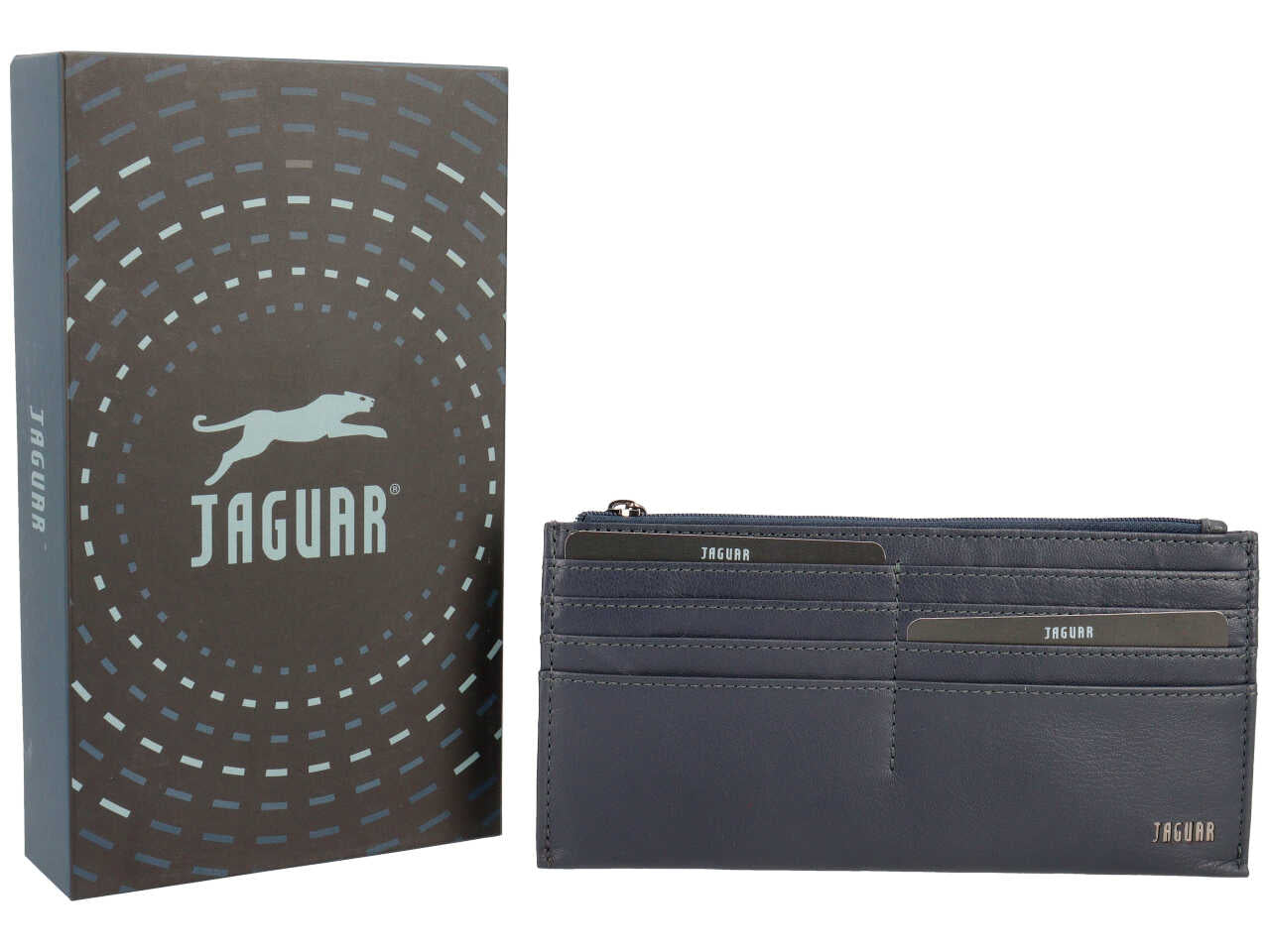 Portafoglio jaguar blu notte