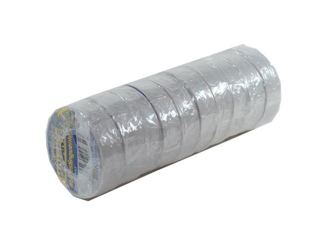 Nastro isolante vibac con supporto in pvc autoestinguente resistente fino a 7000 v bianco h 15 mm l 10 mt