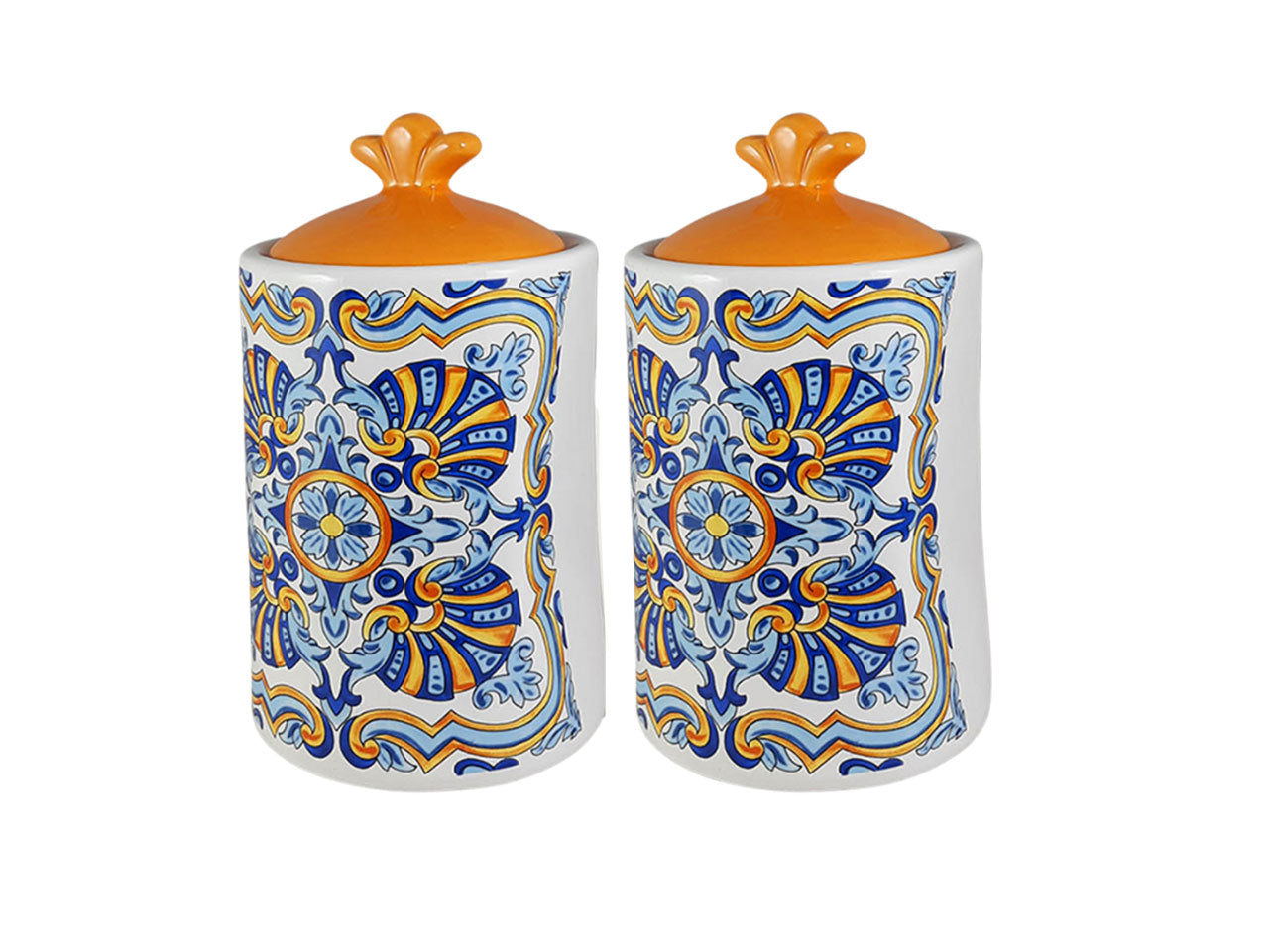L.puertorico barattolo 2 pezzi 11x11x18cm 56884