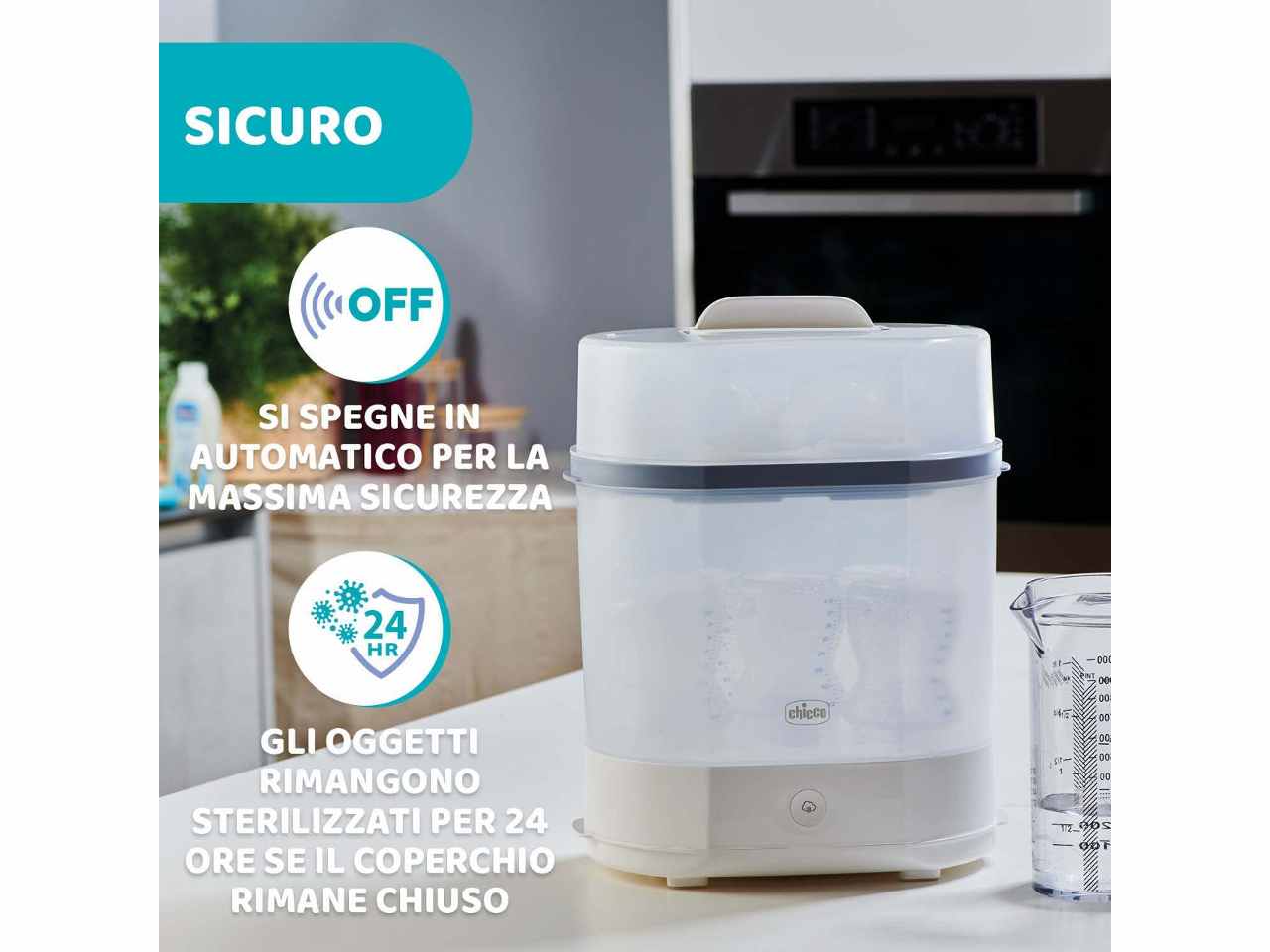 Chicco Sterilizzatore a vapore 3 in 1