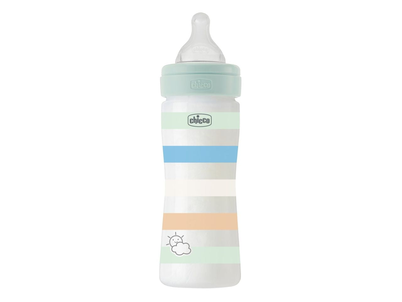 Chicco Biberon Benessere Flusso Medio con Tettarella Physio in Silicone 250 ml 2 Mesi+