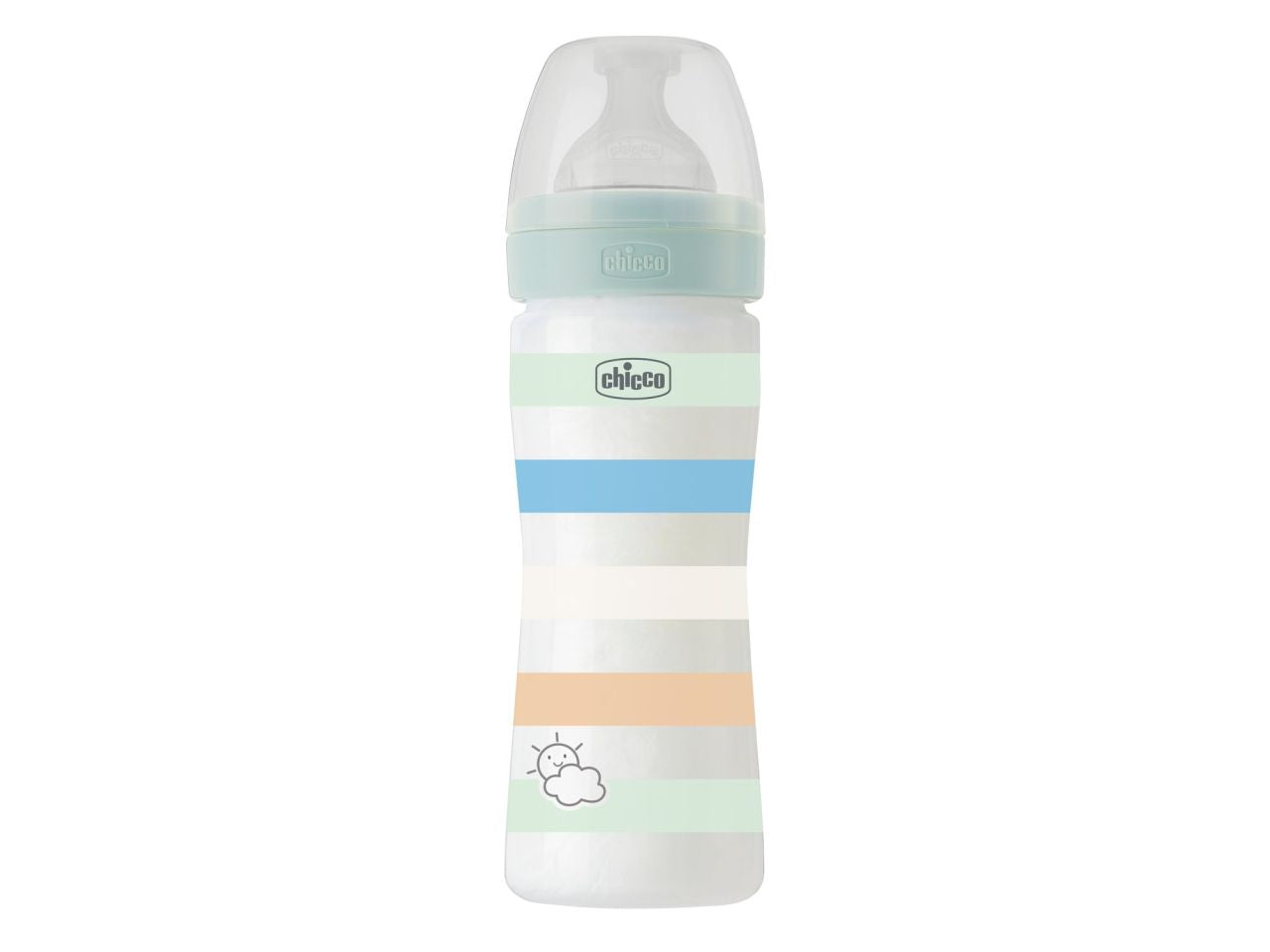 Chicco Biberon Benessere Flusso Medio con Tettarella Physio in Silicone 250 ml 2 Mesi+