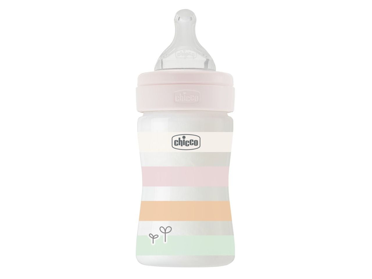 Chicco Biberon Benessere Flusso Lento Bianco con Tettarella Physio in Silicone 150 ml 0 Mesi+
