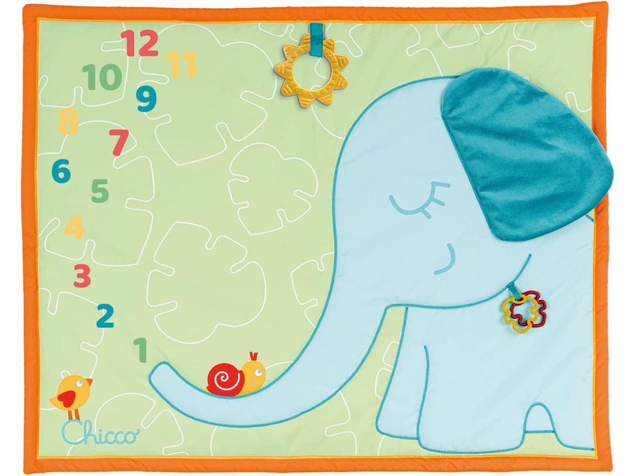 Chicco Tappeto Complimese Tappeto Morbido con Anello Dentizione