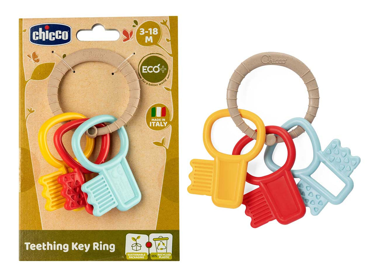 Chicco Trillino Chiavi Colorate Eco+ Chiavi Afferrafacile con Trillino