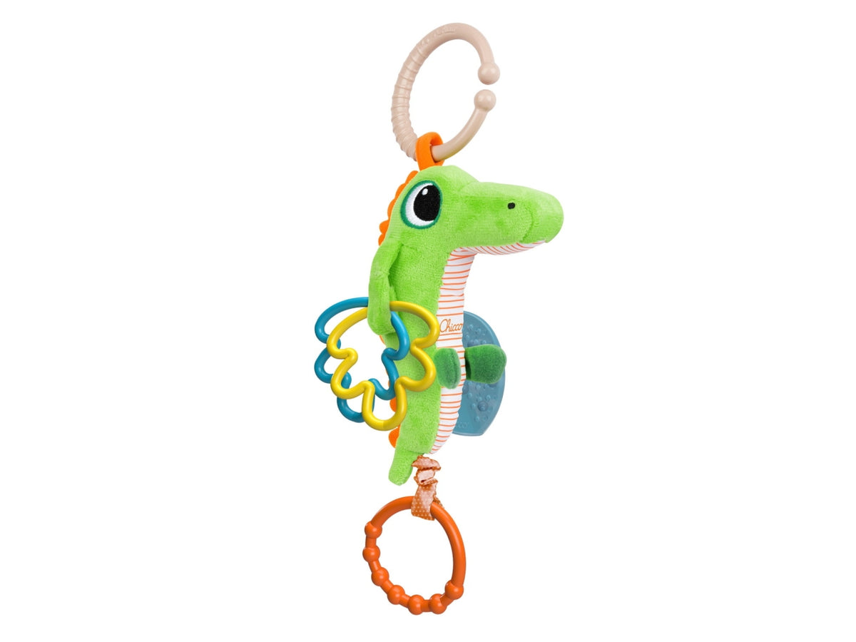 Chicco Sonaglio Vibrante Coccodrillo Sonaglio Sensoriale con Effetto Vibrazione $