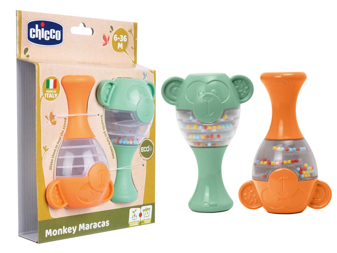 Gioco eco+ maracas scimmie