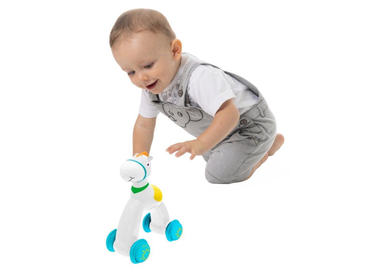 Chicco Cavallino Spingi e Vai - Multicolor in Plastica, EtÃ  12-36 Mesi, Dimensioni 18x11x23 cm $