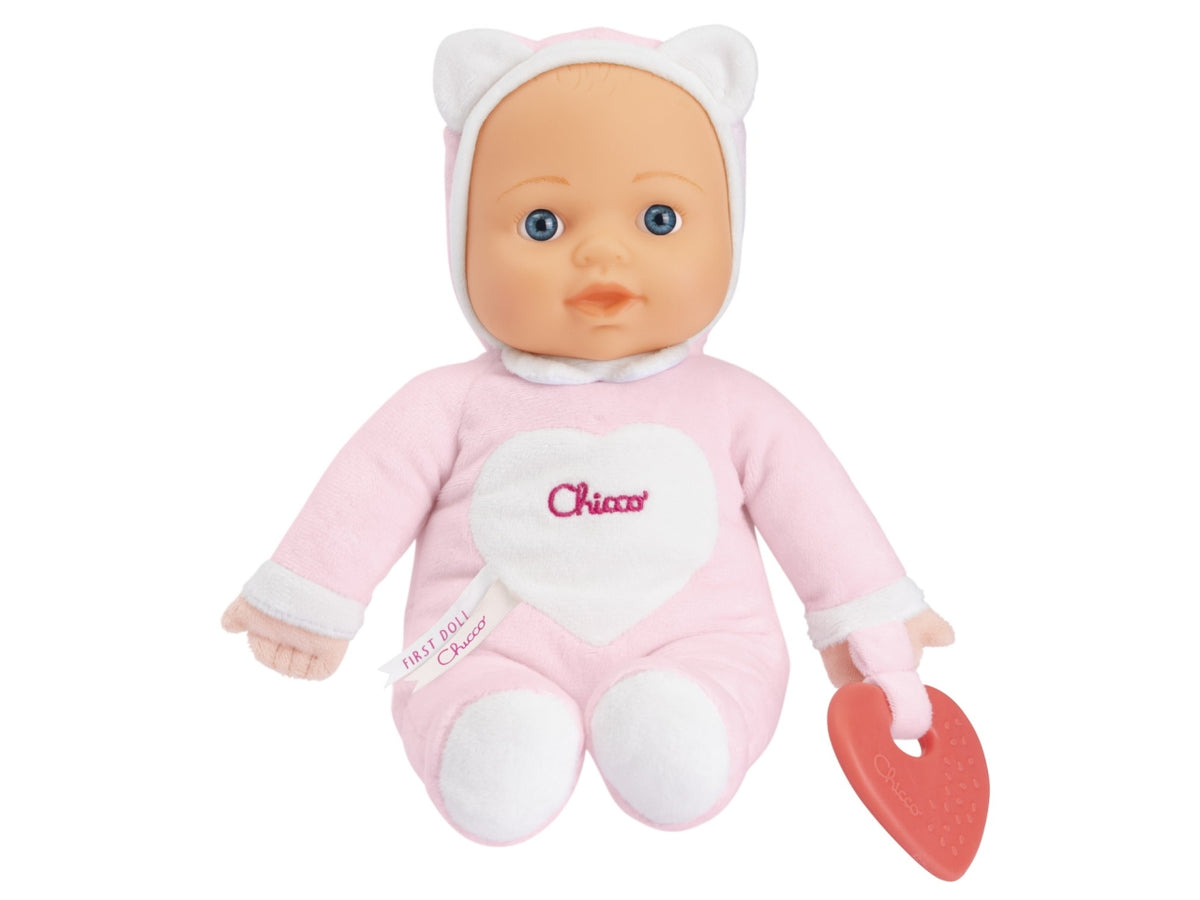 Chicco La Prima Bambola Rosa in Plastica, EtÃ  0+ Mesi, Dimensioni 22x11x30 cm