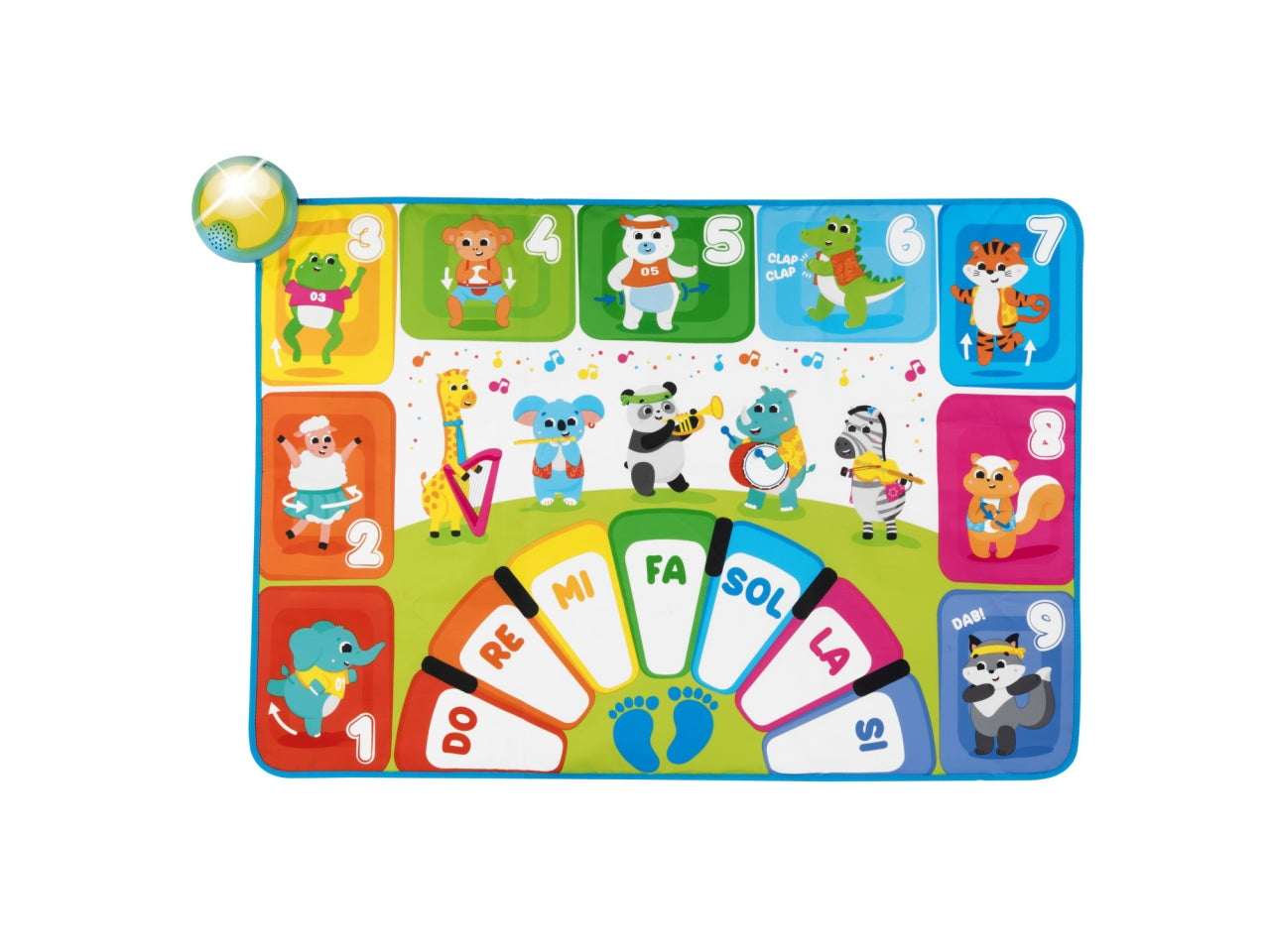 Chicco Tappeto Musicale - Multicolor in Plastica, EtÃ  2-5 Anni, Dimensioni 100x4x70 cm