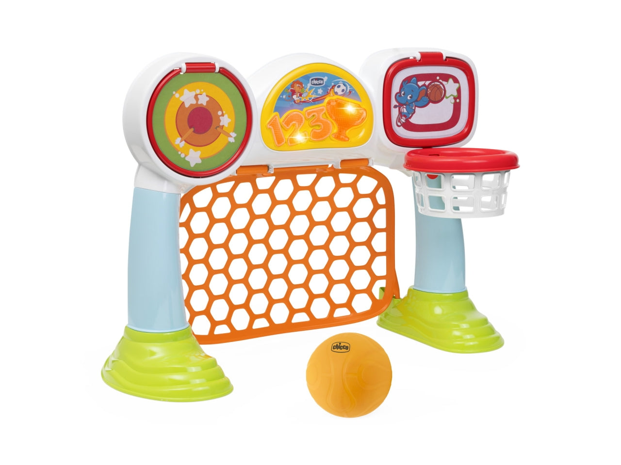 Chicco Multisport League - Multicolor in Plastica, EtÃ  2-5 Anni, Dimensioni 54,8x24,5x43,2 cm