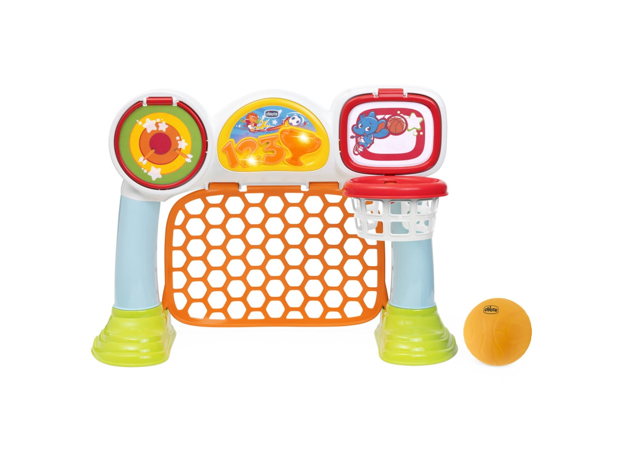 Chicco Multisport League - Multicolor in Plastica, EtÃ  2-5 Anni, Dimensioni 54,8x24,5x43,2 cm