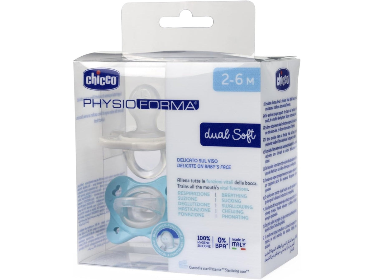 Succhietto gommotto PhysioForma Dual Soft 2-6M - 2 pezzi | Chicco