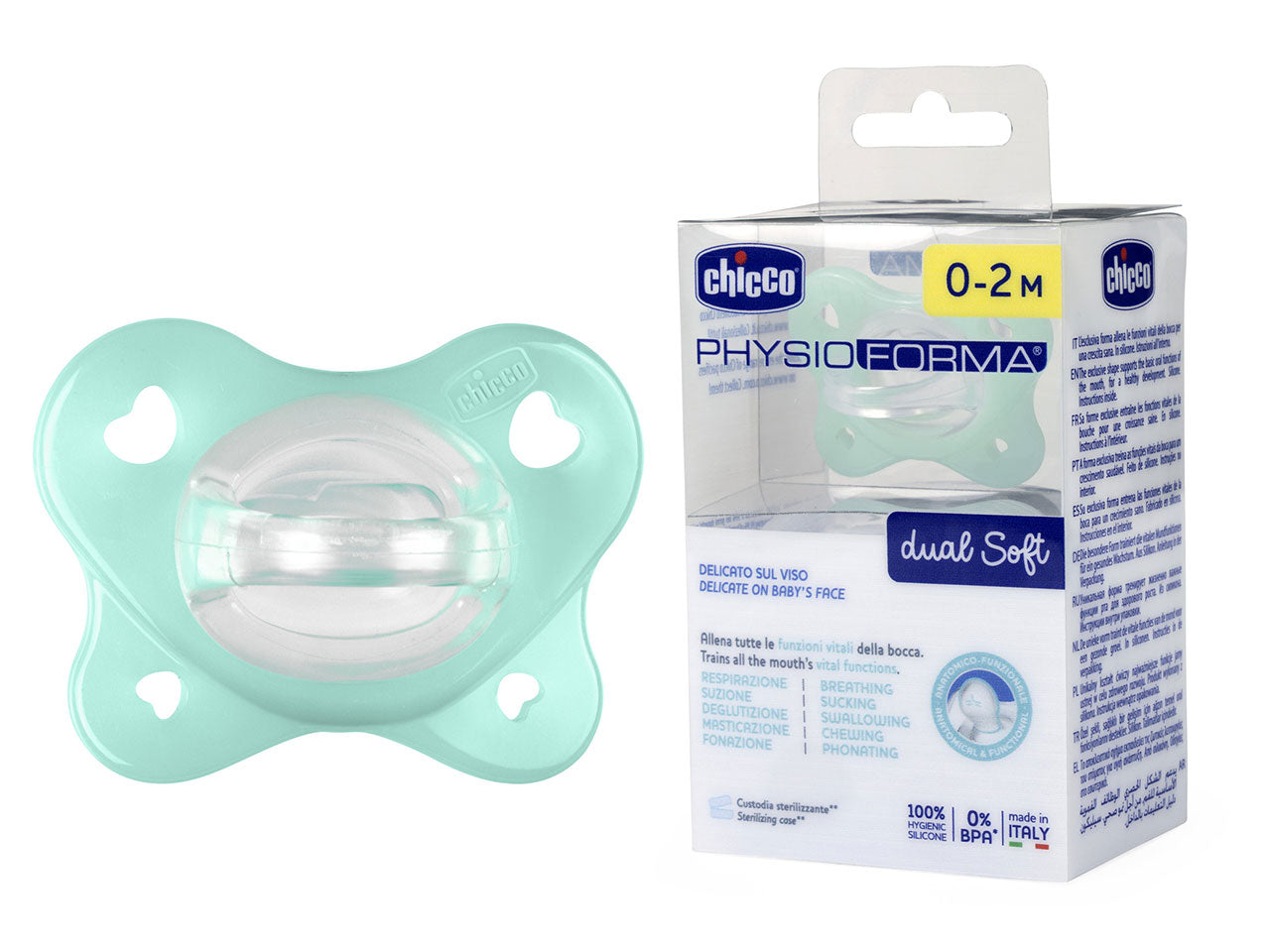 Gommotto ciuccetto ph dual soft neutro 0-2 mesi | Chicco