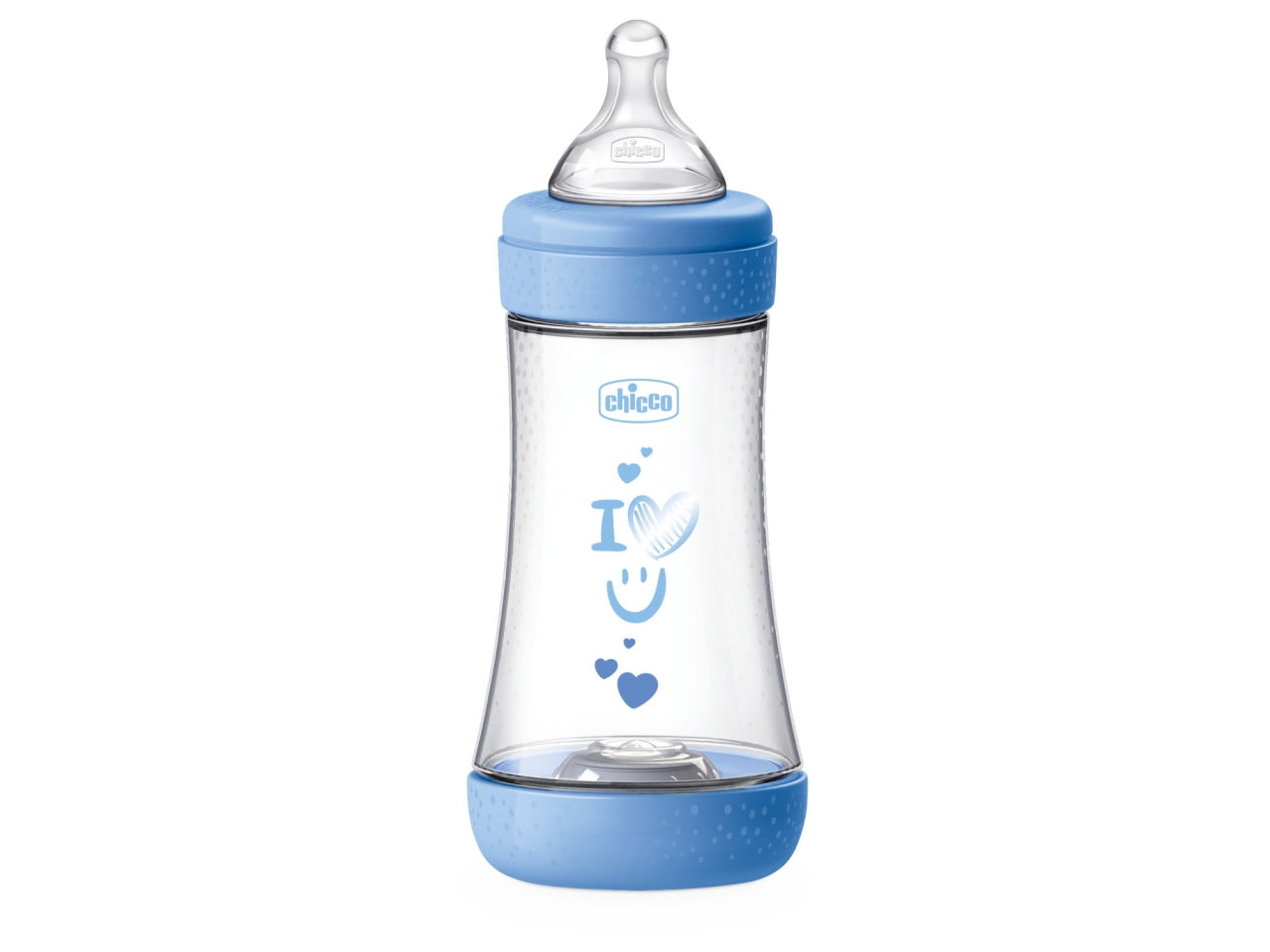 Biberon perfect 5 boy 240 medio silicone, Adatto per 0+ mesi | Chicco
