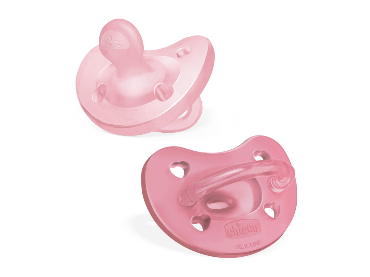 Set di 2 gommotti physio soft rosa 6-16m, Adatto per 6-16 mesi | Chicco