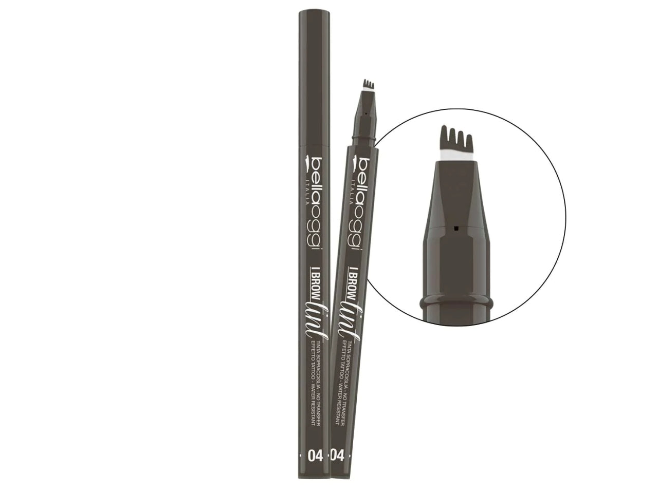 Pennarello Sopracciglia - No Transfer e Water Resistant - Deep Brown - Bellaoggi