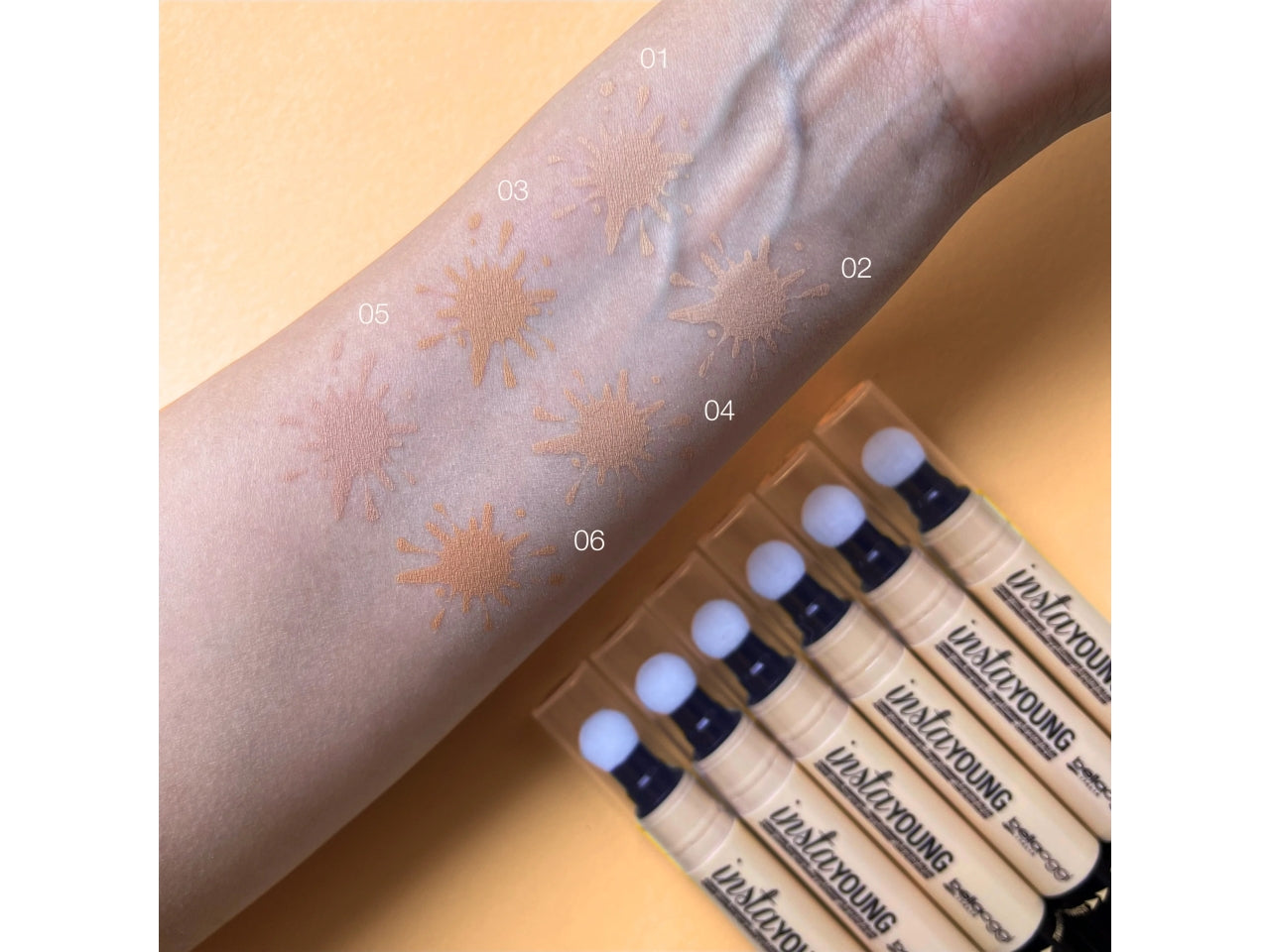 Correttore Liquido Instayoung - Finish Perfetto e Stimolante Collagene - Desert Nude - Bellaoggi