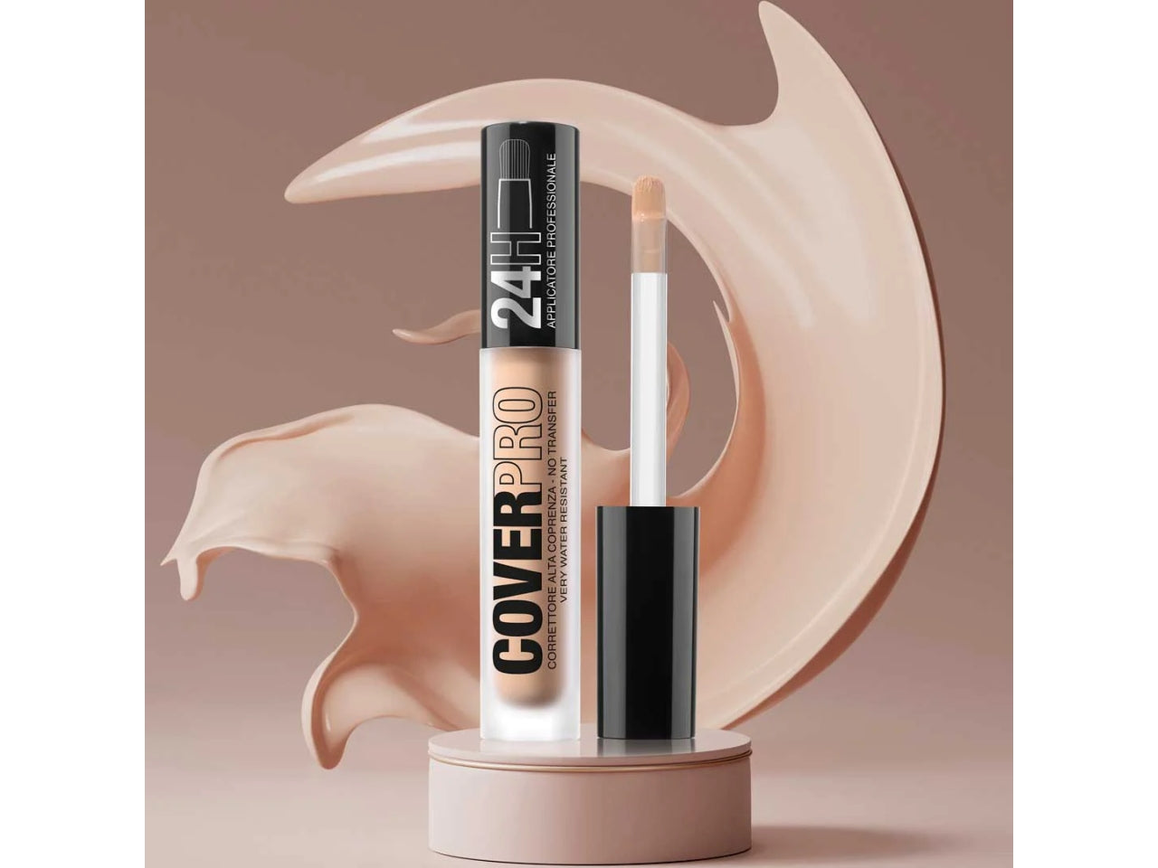 Correttore Liquido Alta Coprenza Cover Pro 24H - Precisione, Lunga Tenuta, Applicatore a Pennello - Ivory - Bellaoggi