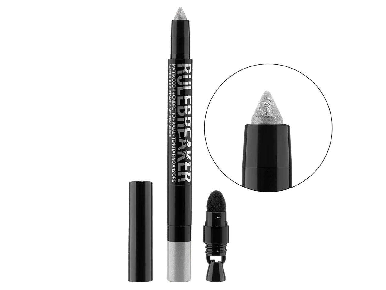 Matita Occhi 3in1 Rule Breaker - Eyeliner, Kajal, Ombretto - Platinum - Bellaoggi