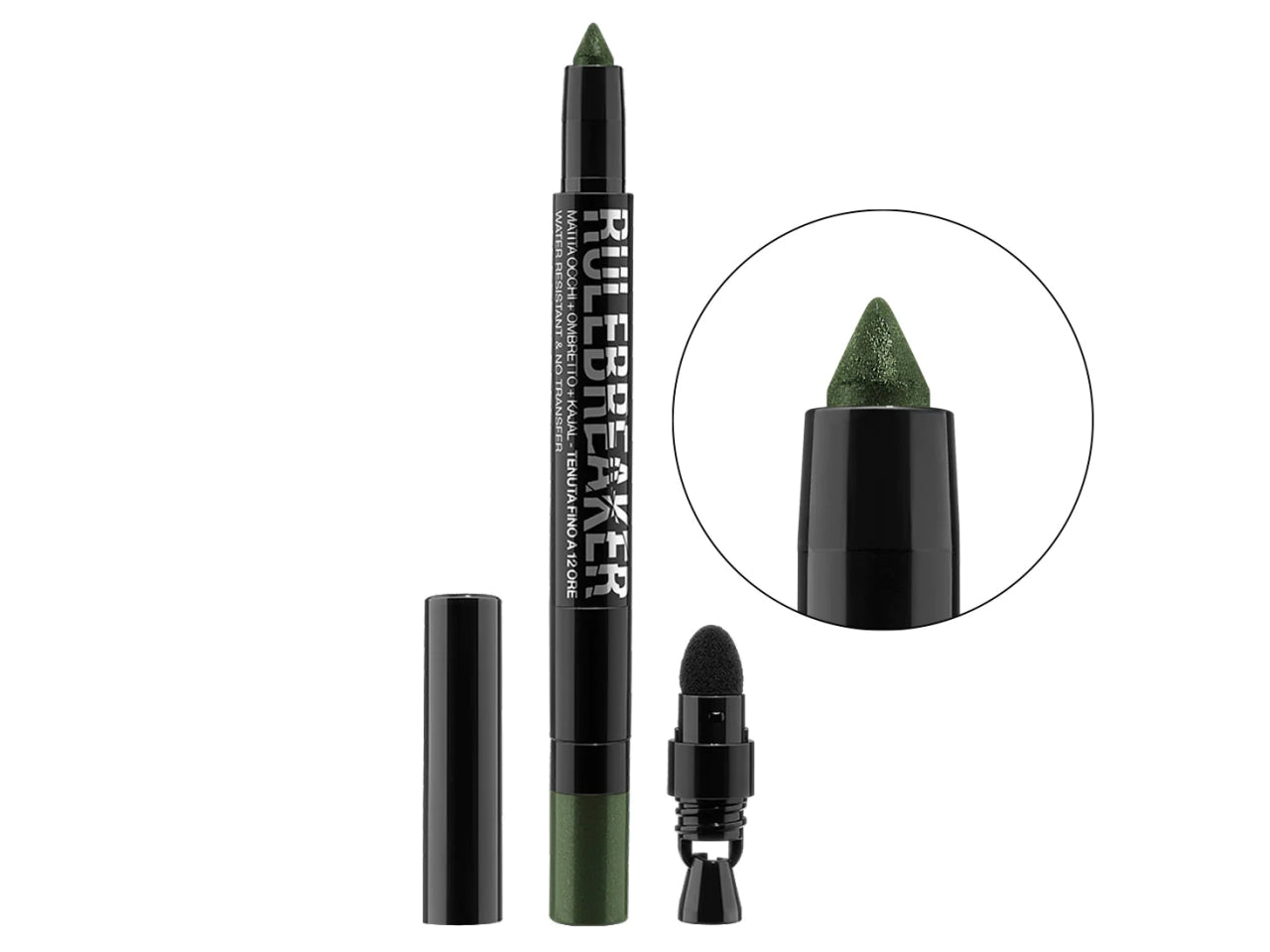 Matita Occhi 3in1 Rule Breaker - Eyeliner, Kajal, Ombretto - Green Forest - Bellaoggi